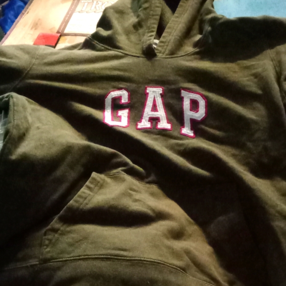 Green hoodie